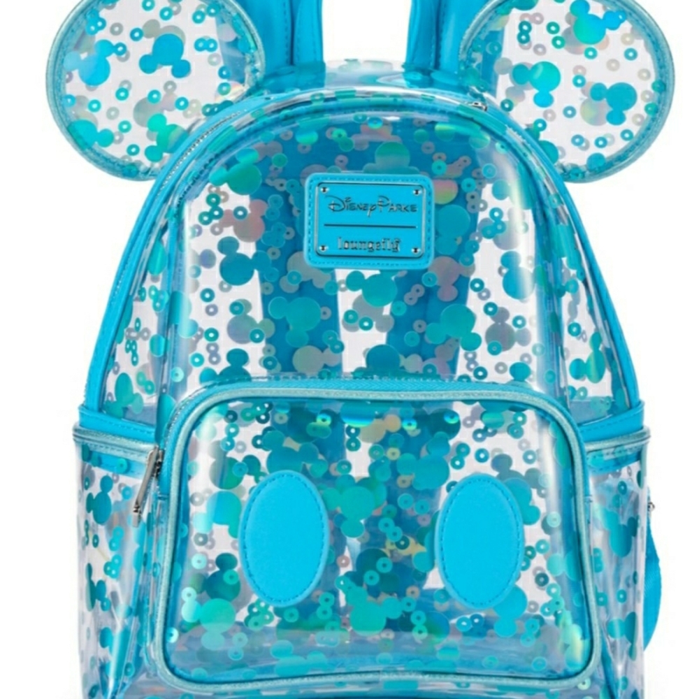 Disney Blue Sequin Mickey Backpack